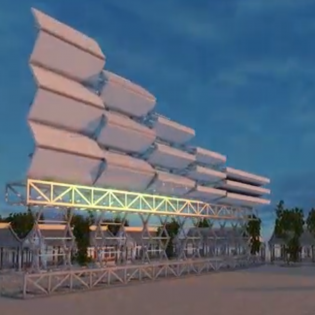 多层折叠升降屏