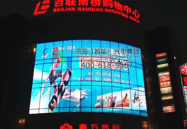 上海玻璃幕墙亮化夜间效果